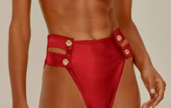 Agua De Coco Bottom Alongado Buttons Vermelho 14 Agua De Coco Bottom Alongado Buttons Vermelho -Deals Scrunch Bikini Store bottom alongado buttons vermelho 5