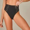 Bottom Biquini Cristel Textura Pique Preto