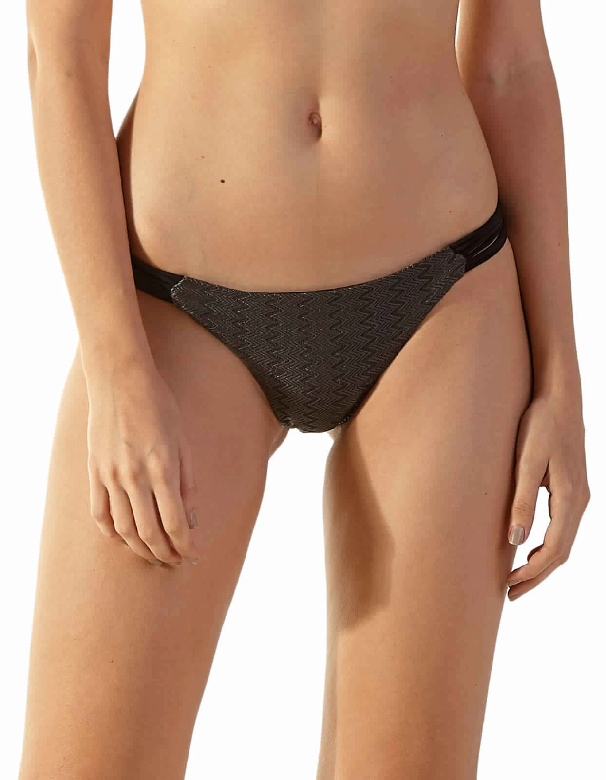 Textured Grey Brazilian Scrunch Bikini Bottom - Bottom Color Zaz Cinza Preto 3 Textured Grey Brazilian Scrunch Bikini Bottom - Bottom Color Zaz Cinza Preto