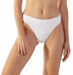 White Ribbed High-leg Bikini Bottom - Bottom Light Branco 12 White Ribbed High-leg Bikini Bottom - Bottom Light Branco -Deals Scrunch Bikini Store bottom blueman bottom light branco 3
