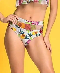 Bottom Cropped Tule Frutal