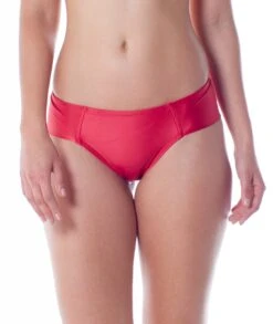 Larger Side Red Brazilian Bikini Bottom - Bottom Ziper Ibis