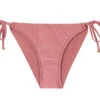 Accessorized Iridescent Pink Scrunch Bikini Bottom - Bottom Callas Inv Comfort