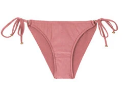 Accessorized Iridescent Pink Scrunch Bikini Bottom - Bottom Callas Inv Comfort