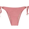 Accessorized Iridescent Pink Brazilian Bikini Bottom - Bottom Callas Invisible