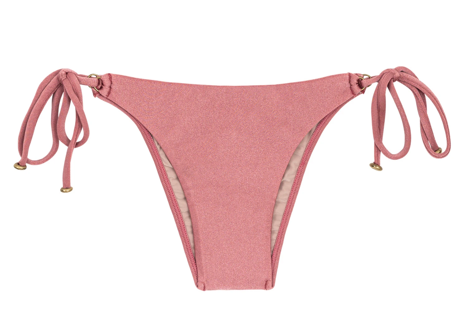 Accessorized Iridescent Pink Brazilian Bikini Bottom - Bottom Callas Invisible 3 Accessorized Iridescent Pink Brazilian Bikini Bottom - Bottom Callas Invisible