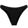 Textured Black High-leg Fixed Bikini Bottom - Bottom Cotele-preto Lisboa