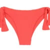 Textured Coral Side-tie Brazilian Bikini Bottom - Bottom Dots-tabata Italy -Deals Scrunch Bikini Store bottom riodesol bottom dots tabata italy 0