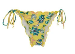 Floral Side-tie Scrunch Bikini Bottom -bottom Florescer Frufru