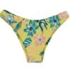 Yellow High-leg Bikini Bottom In Floral Print - Bottom Florescer Highleg -Deals Scrunch Bikini Store bottom riodesol bottom florescer highleg 0