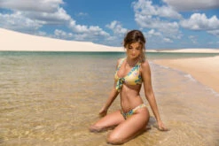 Yellow High-leg Bikini Bottom In Floral Print - Bottom Florescer Highleg -Deals Scrunch Bikini Store bottom riodesol bottom florescer highleg 4