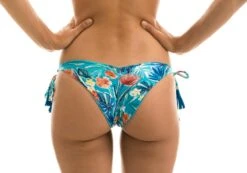 Blue Floral Brazilian Bikini Bottom With Pompoms - Bottom Isla Tri Fixo 8 Blue Floral Brazilian Bikini Bottom With Pompoms - Bottom Isla Tri Fixo -Deals Scrunch Bikini Store bottom riodesol bottom isla tri fixo 2