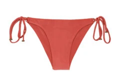 Brick Color Brazilian Bikini Bottom - Bottom Madras Tri Arg