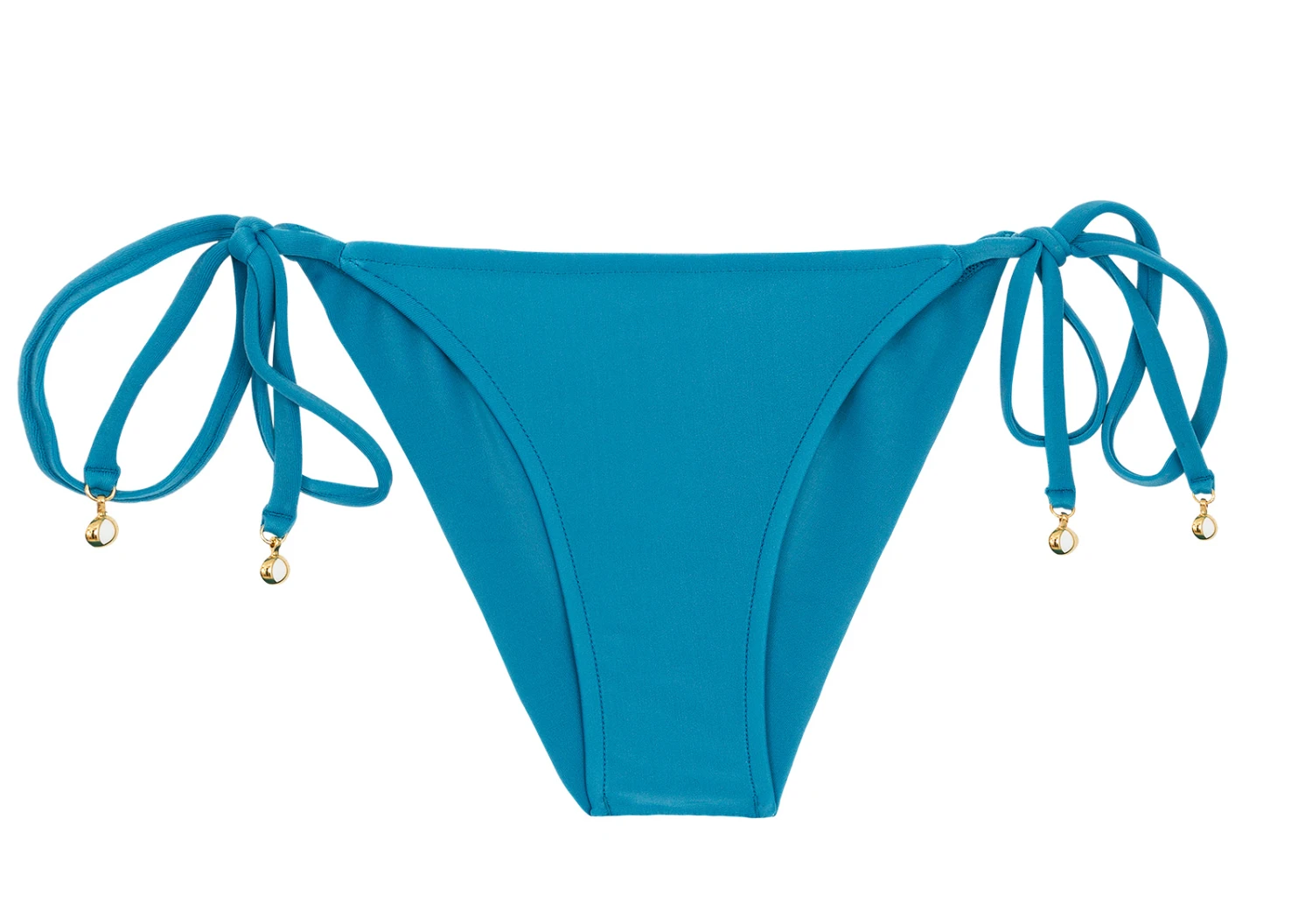 Accessorized Blue Side-tie Scrunch Bikini Bottom - Bottom Nilo Cortinao 3 Accessorized Blue Side-tie Scrunch Bikini Bottom - Bottom Nilo Cortinao
