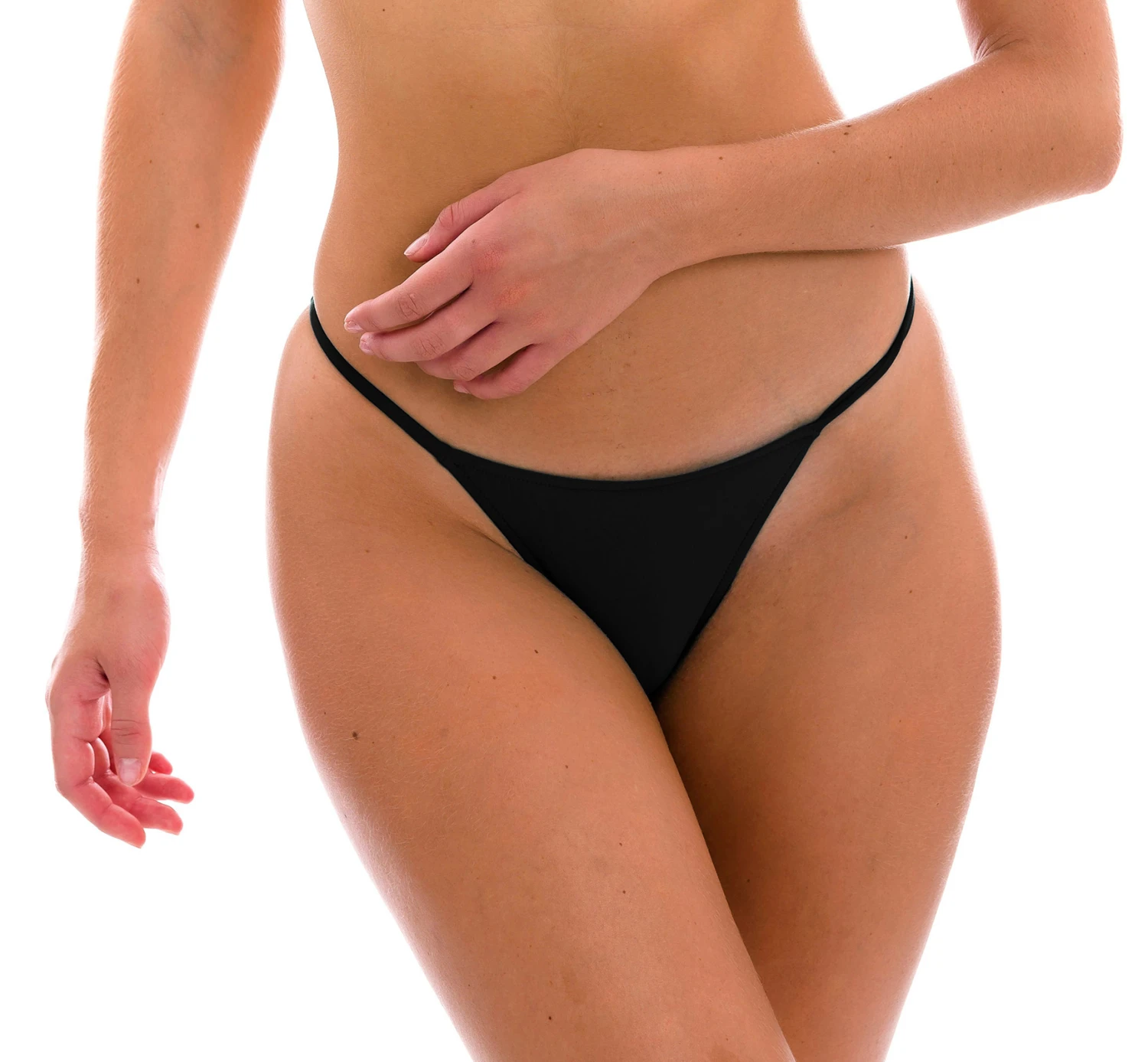 Black Cheeky Brazilian Bikini Bottom With Slim Sides - Bottom Preto Cheeky-fixa 4 Black Cheeky Brazilian Bikini Bottom With Slim Sides - Bottom Preto Cheeky-fixa - Image 2