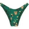 Reversible Green Leopard Print Fixed Thong - Bottom Roar-green High-leg 2 Reversible Green Leopard Print Fixed Thong - Bottom Roar-green High-leg -Deals Scrunch Bikini Store bottom riodesol bottom roar green high leg 0