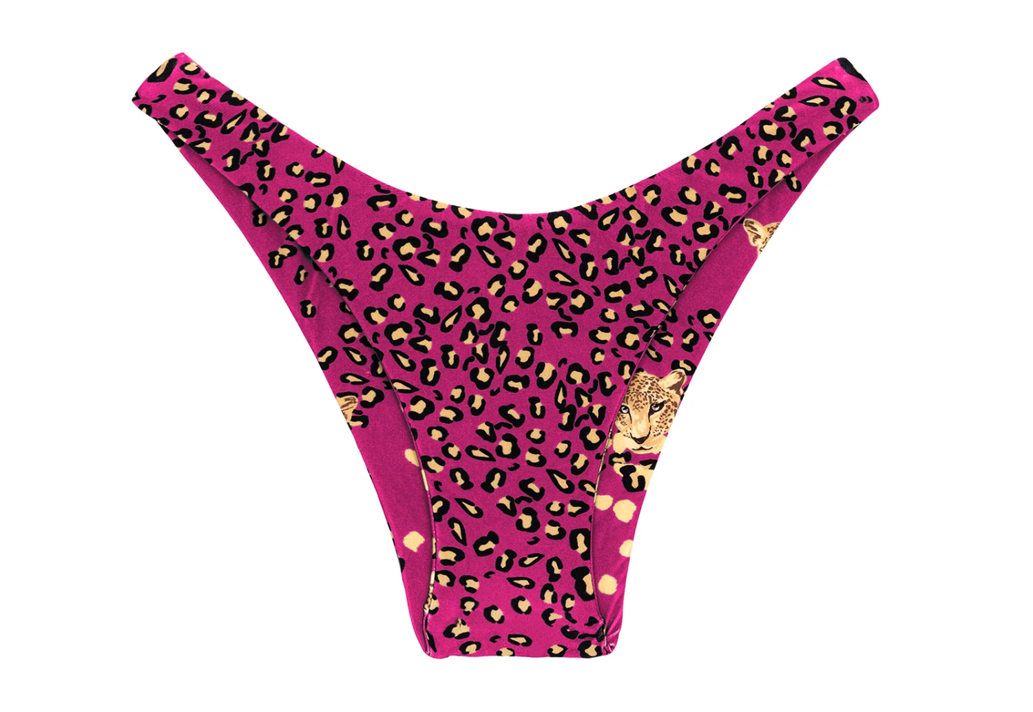 Reversible Pink Leopard Print Fixed Thong - Bottom Roar-pink High-leg 6 Reversible Pink Leopard Print Fixed Thong - Bottom Roar-pink High-leg - Image 4
