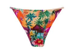 Colorful Tropical Cheeky Brazilian Bikini Bottom - Bottom Sunset Cheeky-fixa