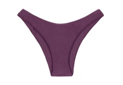 Iridescent Purple High-leg Bikini Bottom - Bottom Viena Bandeau