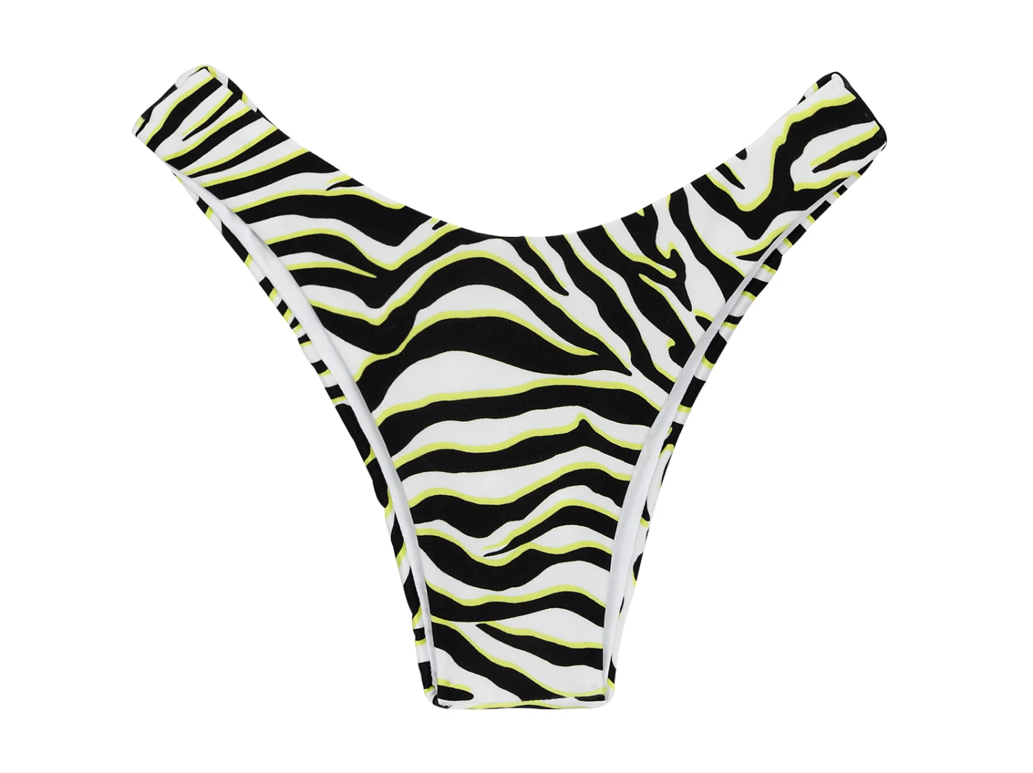 Black & White Tiger Print High-leg Bikini Bottom - Bottom Wild-black High-leg 3 Black & White Tiger Print High-leg Bikini Bottom - Bottom Wild-black High-leg