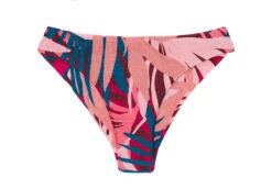 Pink & Blue Brazilian Fixed Scrunch Bikini Bottom - Bottom Yucca Nice