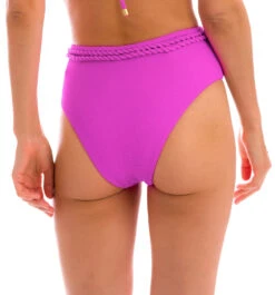 Magenta Pink Textured High Waist Bikini Bottom With Twisted Rope - Bottom St-tropez-pink Hotpant-high 9 Magenta Pink Textured High Waist Bikini Bottom With Twisted Rope - Bottom St-tropez-pink Hotpant-high -Deals Scrunch Bikini Store bottom riodesol hotpant high 22