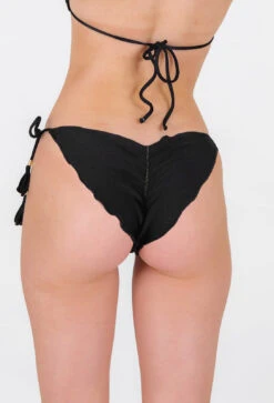 Bottom Shimmer-black Frufru-comfy -Deals Scrunch Bikini Store bottom shimmer black frufru comfy 2