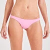 Purple Pink Fixed Scrunch Bikini Bottom - Bottom Assimetria Lilas