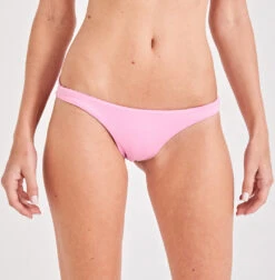 Purple Pink Fixed Scrunch Bikini Bottom - Bottom Assimetria Lilas